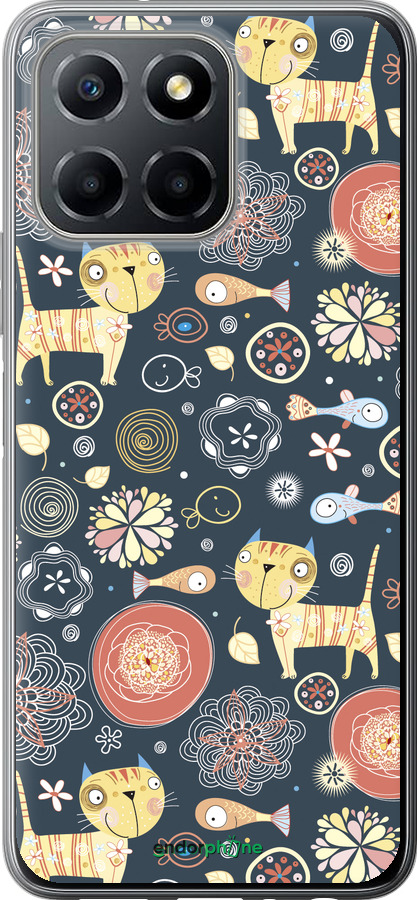 Силиконовый чехол Котята v4 для Huawei Honor X8 5G - 1224u-4149 изображение 