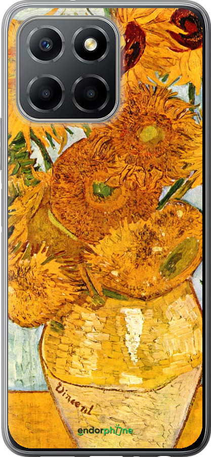 Силиконовый чехол Винсент Ван Гог. Подсолнухи для Huawei honor X6 - 162u-3341 изображение 