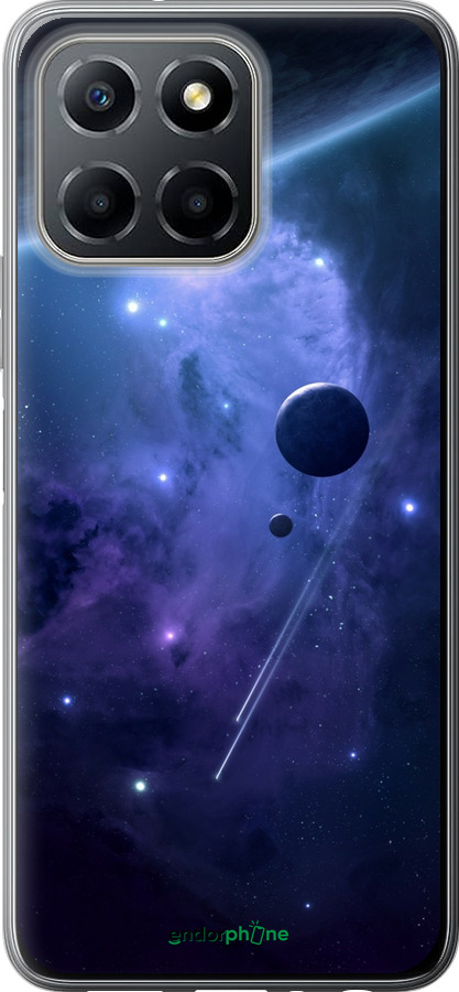 Силиконовый чехол Планеты в синем космосе для Huawei honor X6 - 171u-3341 изображение 