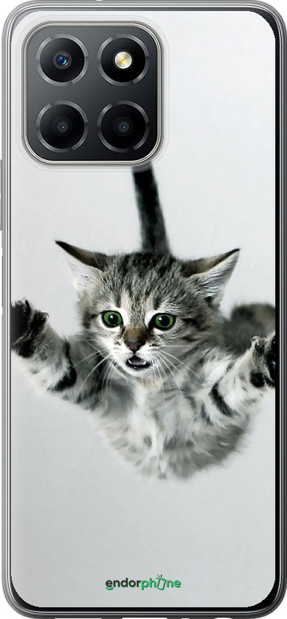 Силиконовый чехол Летящий котёнок для Huawei honor X6 - 2322u-3341 изображение 
