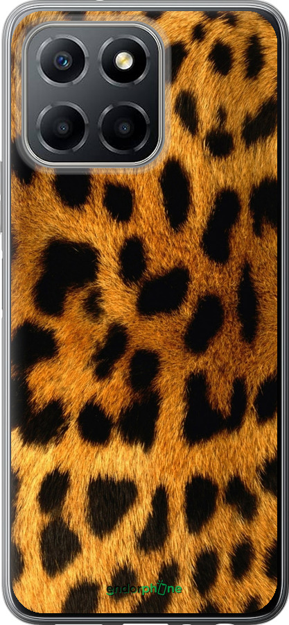 Силиконовый чехол Шкура леопарда для Huawei Honor X8 5G - 238u-4149 изображение 