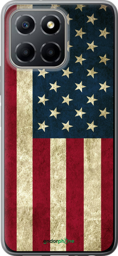 Силиконовый чехол Флаг США для Huawei honor X6 - 395u-3341 изображение 