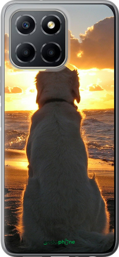 Силиконовый чехол Закат и собака для Huawei honor X6 - 3966u-3341 изображение 