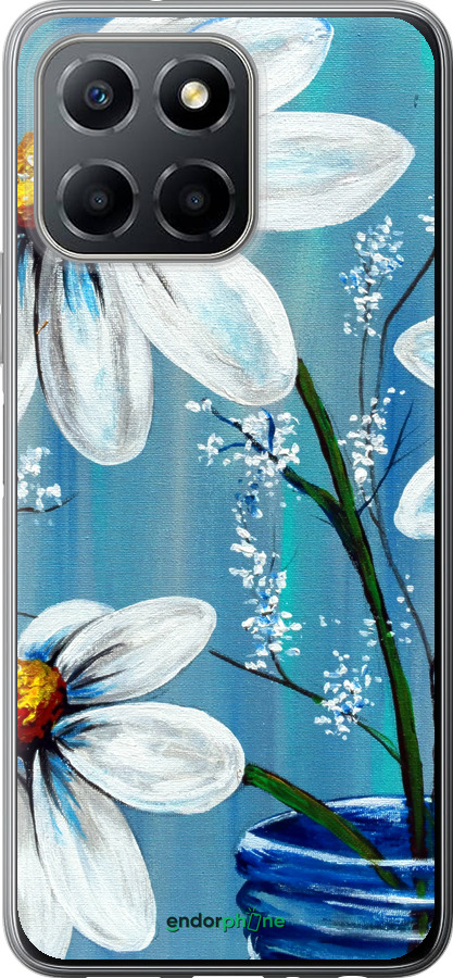Силиконовый чехол Красивые арт-ромашки для Huawei honor X6 - 4031u-3341 изображение 