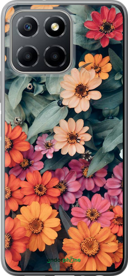 Силиконовый чехол Beauty flowers для Huawei honor X6 - 4050u-3341 изображение 