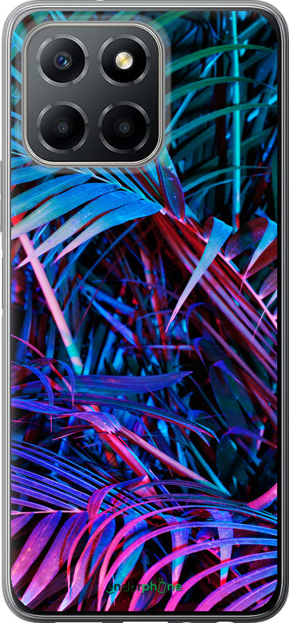 Силиконовый чехол Папоротник под ультрафиолетом для Huawei honor X6 - 4069u-3341 изображение 