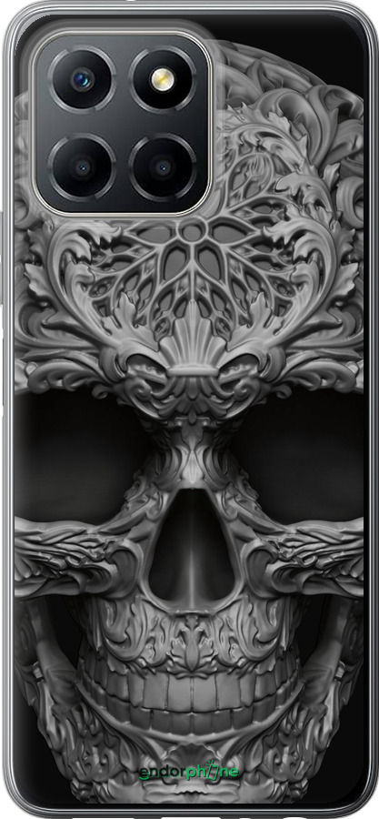 Силиконовый чехол skull-ornament для Huawei honor X6 - 4101u-3341 изображение 