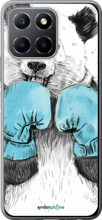 Силиконовый чехол Панда-боксер для Huawei Honor X8 5G - 4104u-4149 изображение 