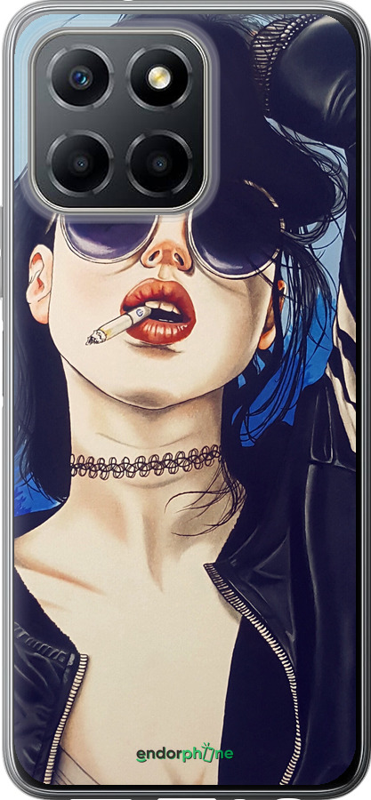 Силиконовый чехол Девушка на стиле для Huawei honor X6 - 4151u-3341 изображение 