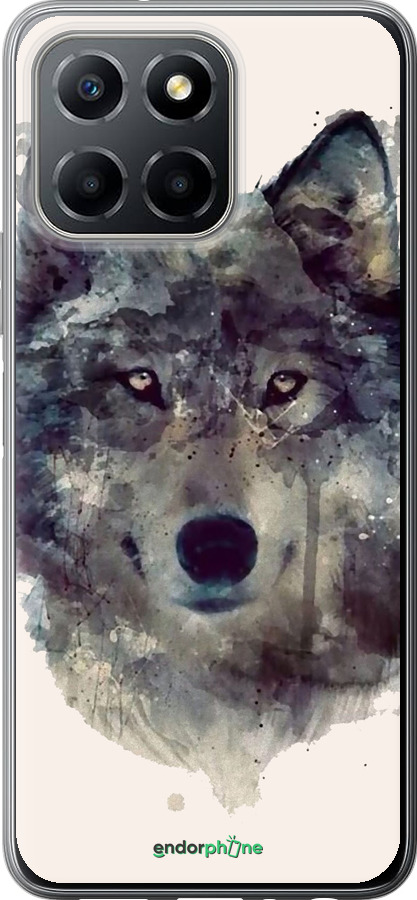 Силиконовый чехол Волк-арт для Huawei honor X6 - 4163u-3341 изображение 