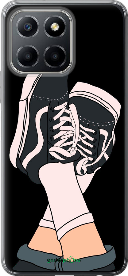 Силиконовый чехол Кеды для Huawei Honor X8 5G - 4265u-4149 изображение 