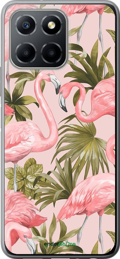 Силиконовый чехол фламинго 2 для Huawei Honor X8 5G - 4360u-4149 изображение 