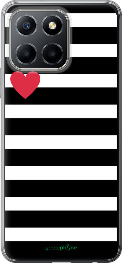 Силиконовый чехол Черно-белые полосы для Huawei honor X6 - 4461u-3341 изображение 