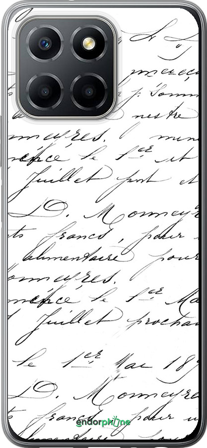 Силіконовий чехол Прописний шрифт  для Huawei Honor X8 5G - 4475u-4149 изображение 