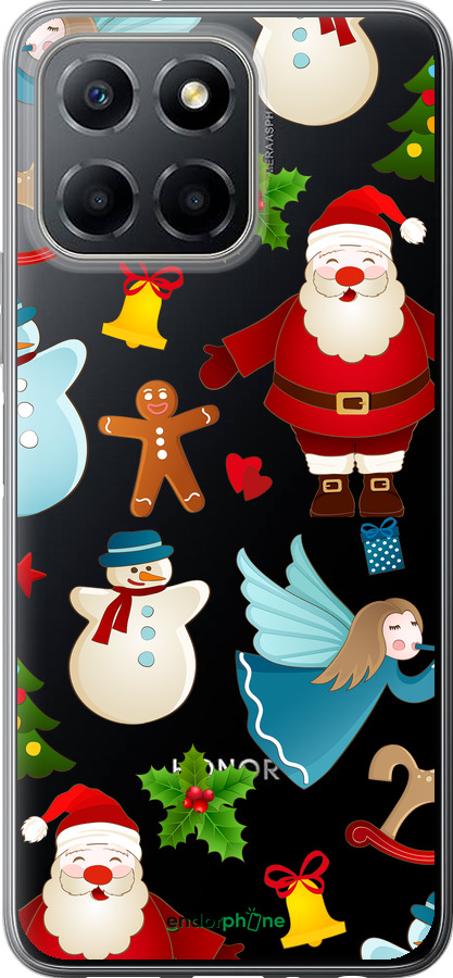 Силиконовый чехол Новогодний 1 для Huawei honor X6 - 4614u-3341 изображение 