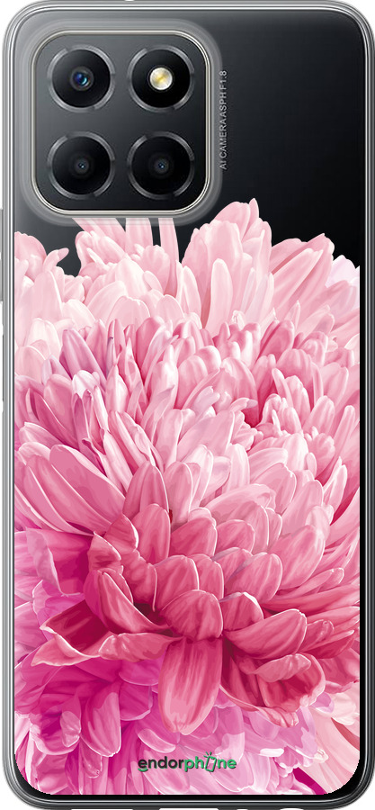 Силиконовый чехол Хризантема для Huawei honor X6 - 4666u-3341 изображение 