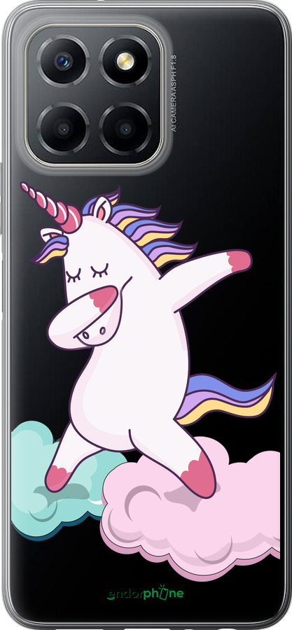 Силиконовый чехол Единорог для Huawei Honor X8 5G - 4702u-4149 изображение 