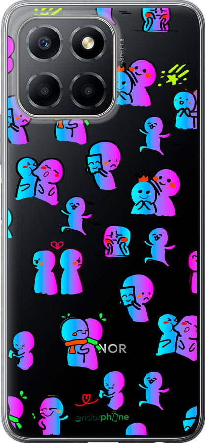 Силиконовый чехол Эмоции для Huawei honor X6 - 4736u-3341 изображение 