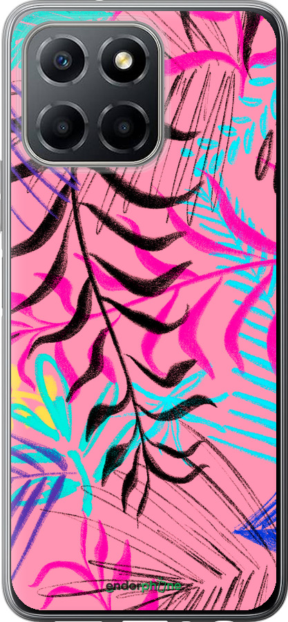 Силиконовый чехол Растительный узор 2 для Huawei honor X6 - 4740u-3341 изображение 