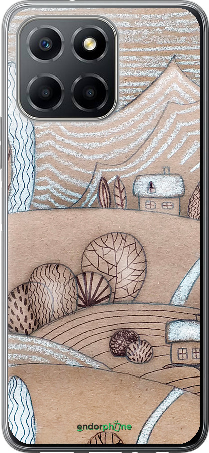 Силиконовый чехол Сказочные холмы для Huawei honor X6 - 4749u-3341 изображение 