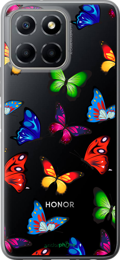 Силиконовый чехол Красочные мотыльки для Huawei honor X6 - 4761u-3341 изображение 