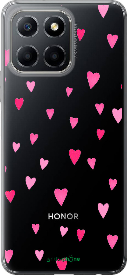 Силиконовый чехол Сердечки 2 для Huawei honor X6 - 4763u-3341 изображение 
