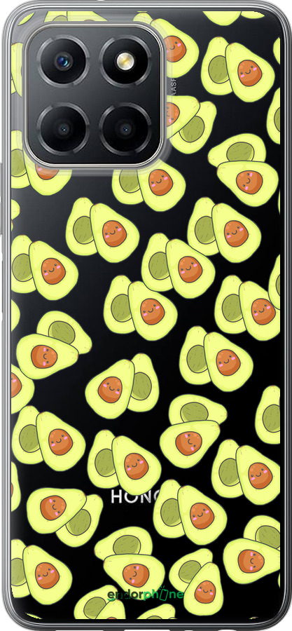 Силиконовый чехол Весёлые авокадо для Huawei honor X6 - 4799u-3341 изображение 