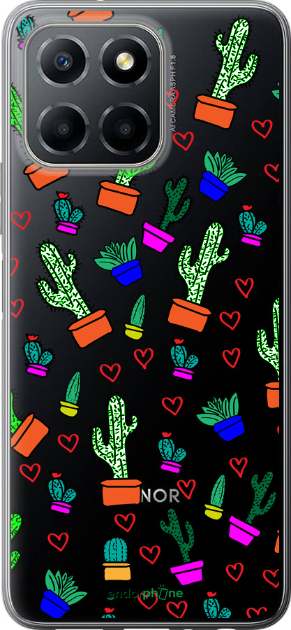 Силиконовый чехол Кактусы 4 для Huawei honor X6 - 4856u-3341 изображение 