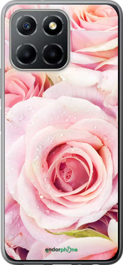 Силиконовый чехол Розы для Huawei honor X6 - 525u-3341 изображение 