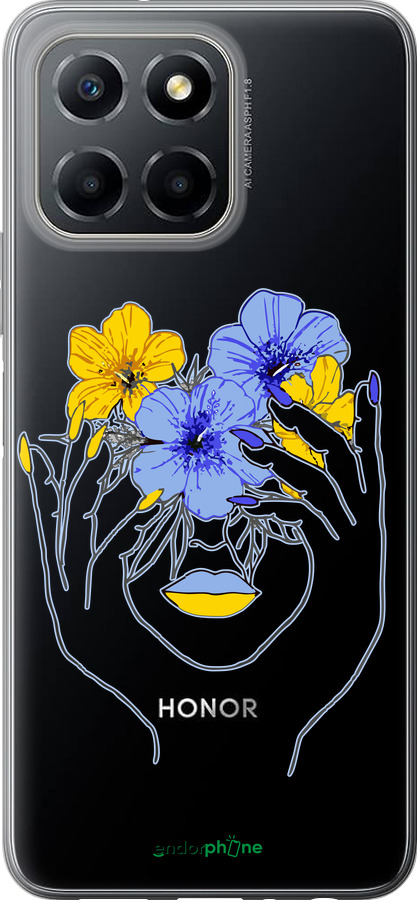 Силиконовый чехол Девушка v4 для Huawei honor X6 - 5276u-3341 изображение 