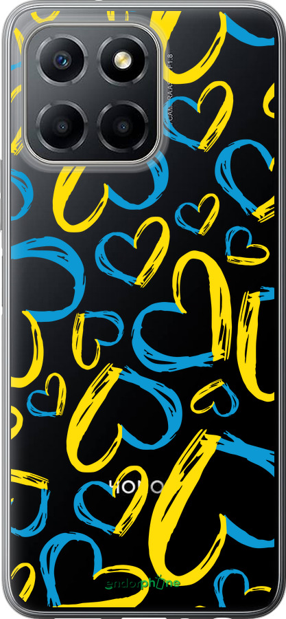 Силиконовый чехол Сердца UA для Huawei honor X6 - 5292u-3341 изображение 