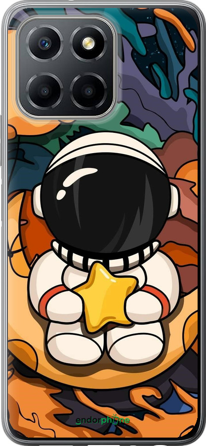 Силиконовый чехол Астронавт и звезда для Huawei honor X6 - 5326u-3341 изображение 