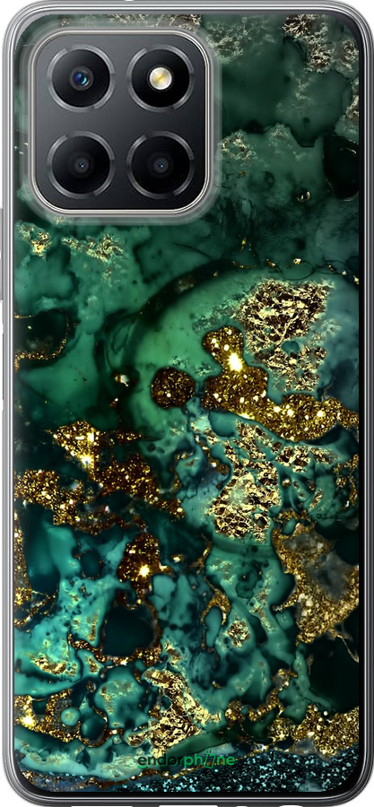 Силіконовий чехол Мармур золото багатство для Huawei Honor X8 5G - 5419u-4149 изображение 