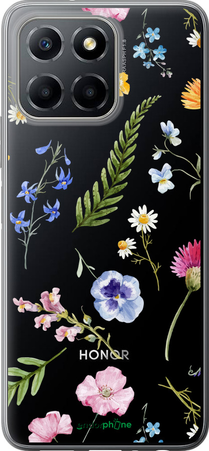 Силиконовый чехол Цветочный фон v2 для Huawei honor X6 - 5472u-3341 изображение 