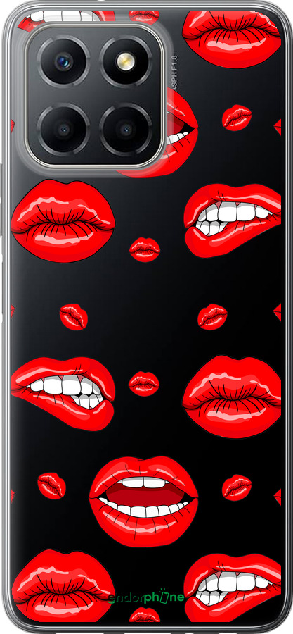 Силиконовый чехол Губы v3 для Huawei honor X6 - 5477u-3341 изображение 