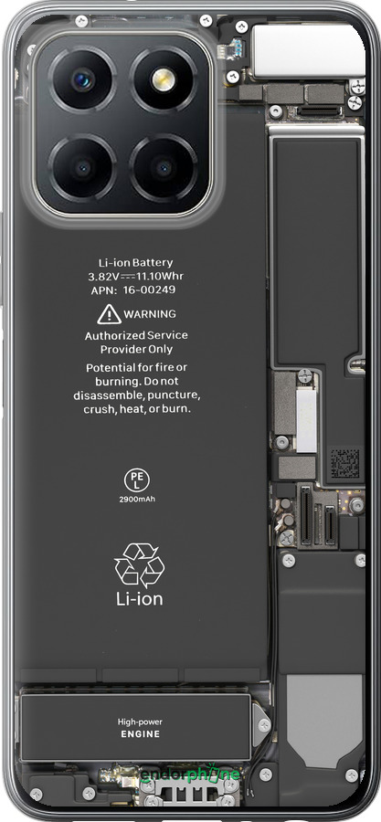 Силиконовый чехол Детали смартфона для Huawei honor X6 - 5487u-3341 изображение 