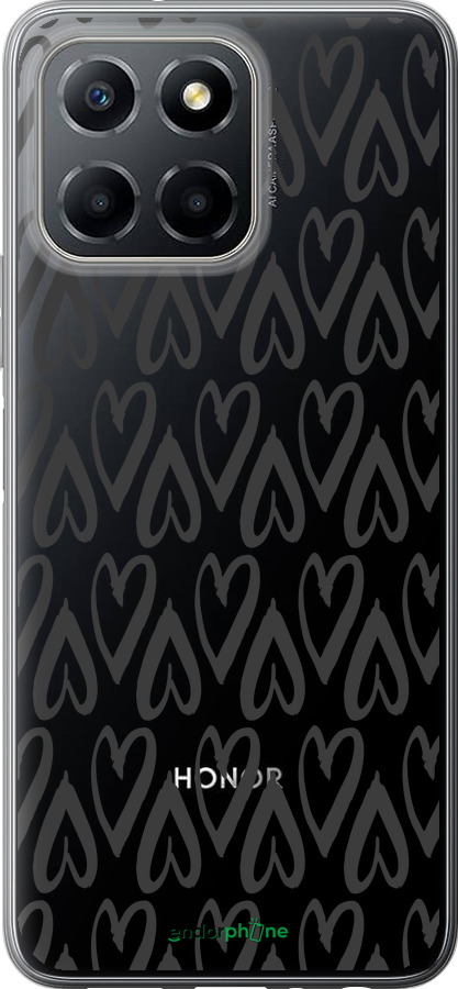 Силиконовый чехол Сердца v2 для Huawei honor X6 - 5497u-3341 изображение 