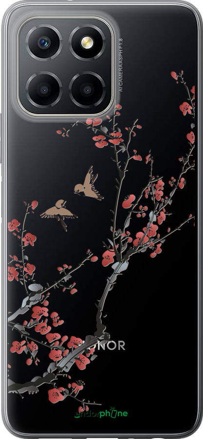 Силиконовый чехол Сакура v2 для Huawei honor X6 - 5538u-3341 изображение 