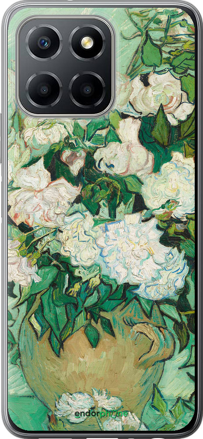 Силиконовый чехол Винсент Ван Гог. Ваза с розами для Huawei honor X6 - 5543u-3341 изображение 