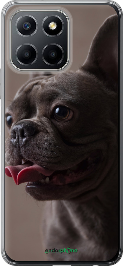 Силиконовый чехол Милый бульдог для Huawei honor X6 - 5546u-3341 изображение 