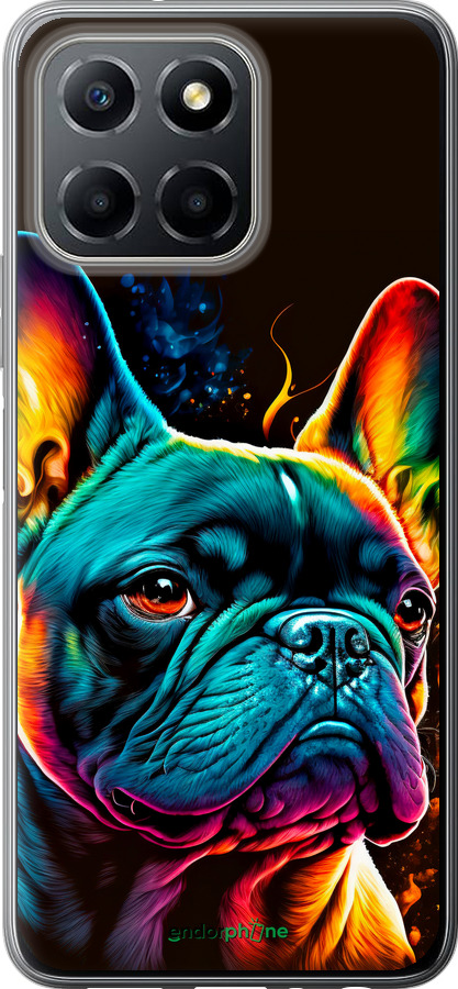 Силиконовый чехол Яркий бульдог для Huawei honor X6 - 5547u-3341 изображение 