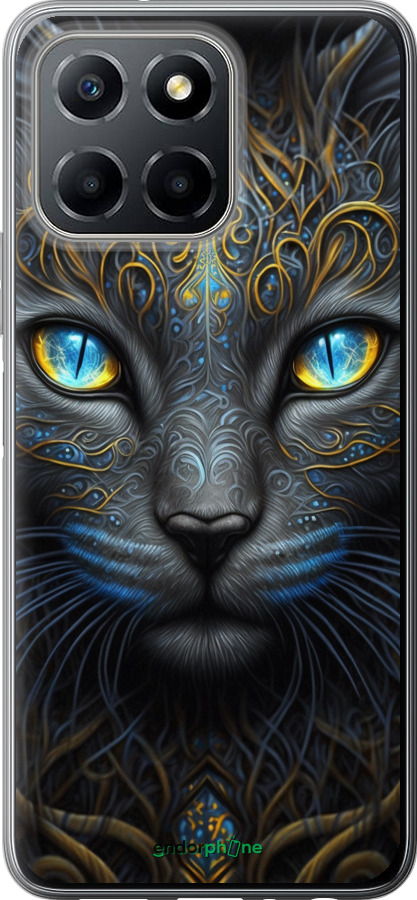 Силиконовый чехол Кошка для Huawei Honor X8 5G - 5548u-4149 изображение 