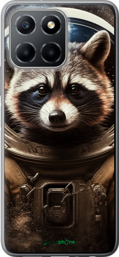 Силиконовый чехол Raccoon austronaut для Huawei honor X6 - 5581u-3341 изображение 