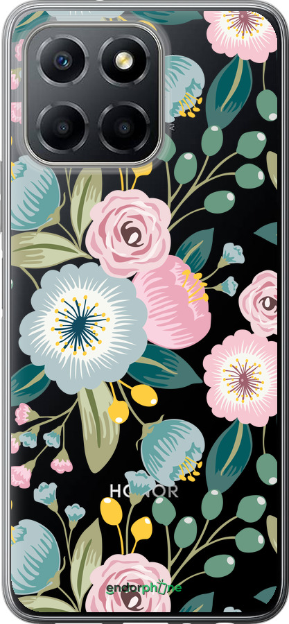 Силиконовый чехол Цветочные обои v2 для Huawei honor X6 - 5602u-3341 изображение 