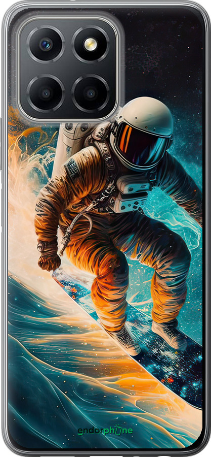 Силиконовый чехол Сноубордист для Huawei honor X6 - 5604u-3341 изображение 