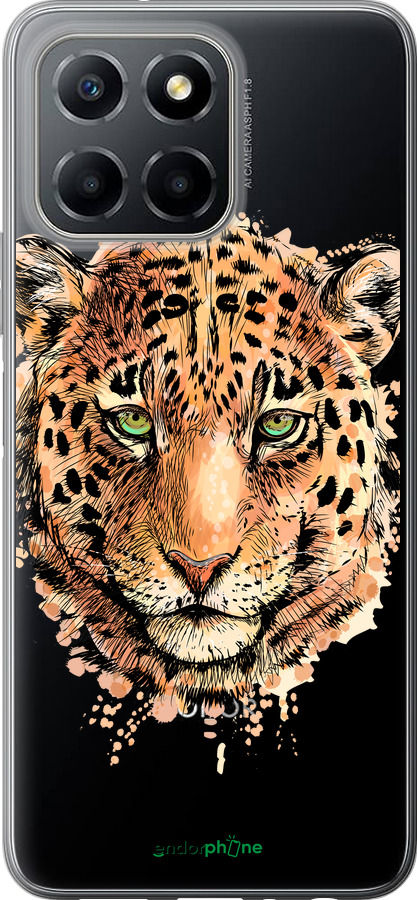 Силиконовый чехол Леопард v2 для Huawei Honor X8 5G - 5606u-4149 изображение 