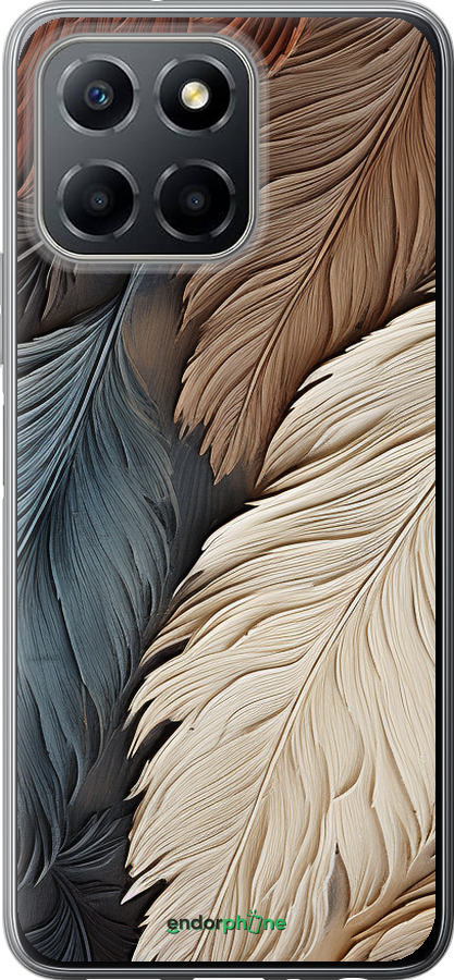 Силиконовый чехол Листья в стиле бохо для Huawei honor X6 - 5643u-3341 изображение 