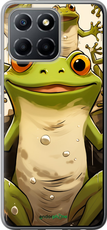 Силиконовый чехол Веселая жаба для Huawei honor X6 - 5658u-3341 изображение 