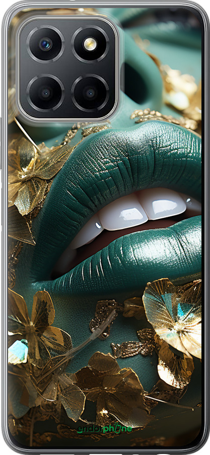 Силіконовий чехол Губи 2 для Huawei Honor X8 5G - 5667u-4149 изображение 