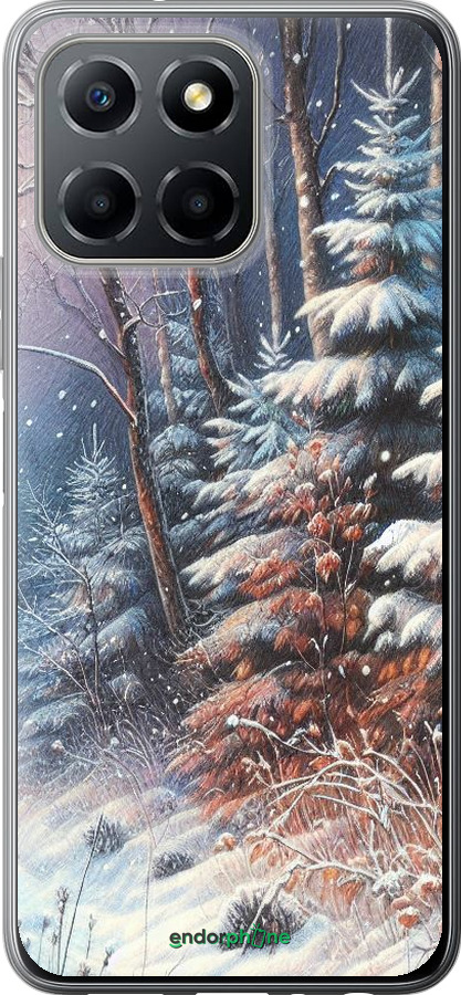 Силиконовый чехол Зимний пейзаж для Huawei honor X6 - 5814u-3341 изображение 